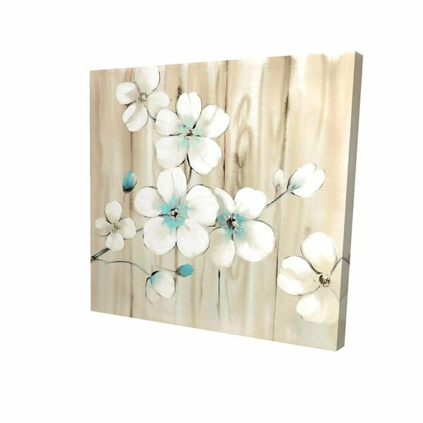 Fondo 12 x 12 in. Cherry Blossom In White-Print on Canvas FO2790413